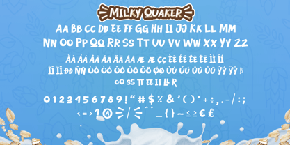 Milky Quaker Font Poster 9