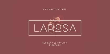 Larosa Font Poster 1