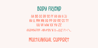 Body Friend Font Poster 7