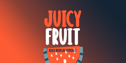 Juicy Fruit Font Poster 1
