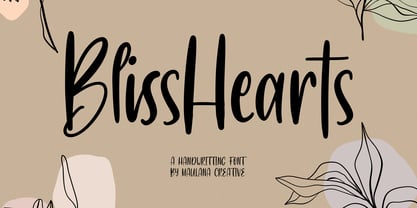 Bliss Hearts Font Poster 1