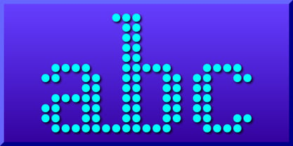 Display Dots One Font Poster 3