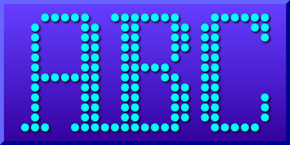 Display Dots One Font Poster 2