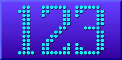 Display Dots One Font Poster 4
