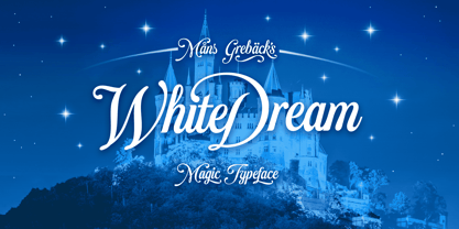 White  Dream Font Poster 1