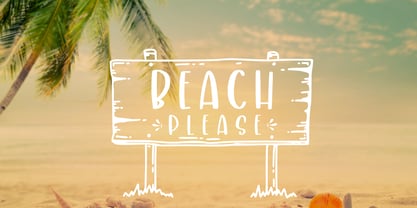 Crafty Beach Font Poster 4