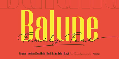Balune Font Poster 1