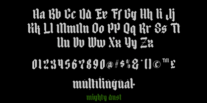 Mighty Dust Font Poster 3