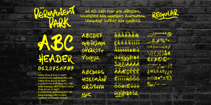 Permanent Park Font Poster 2