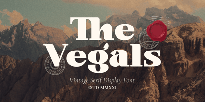 The Vegals Font Poster 1