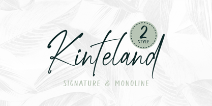 Kinteland Font Poster 1