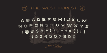The West Forest Font Poster 7