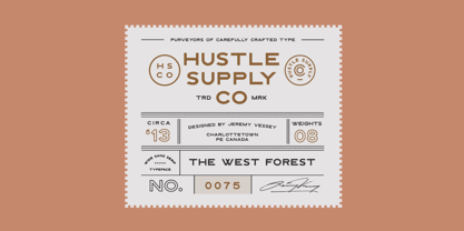 The West Forest Font Poster 2