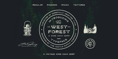 The West Forest Font Poster 1