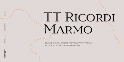TT Ricordi Marmo Font Poster 1