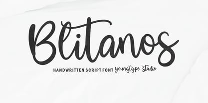 Blitanos Font Poster 1