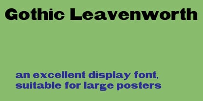 Gothic Leavenworth Font Poster 5