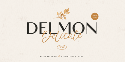 Delmon Delicate Font Poster 1