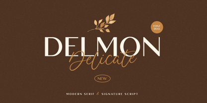 Delmon Delicate Font Poster 13