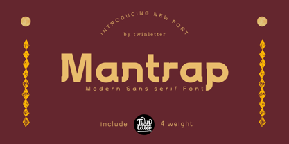 Mantrap Font Poster 1