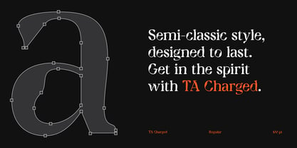 TA Charged Font Poster 2