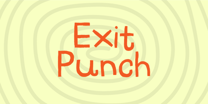 Exit Punch Font Poster 1