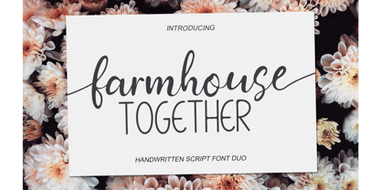 Farmhause Script Font Poster 1