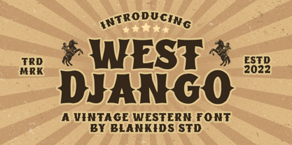 West Django Fuente Póster 1