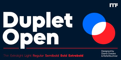 Duplet Open Font Poster 1