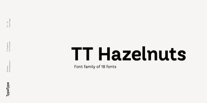 TT Hazelnuts Font Poster 1