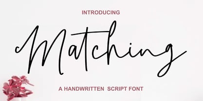 Matchings Font Poster 1