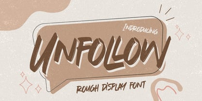 Unfollow Font Poster 1