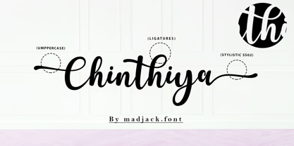 Chinthiya Script Font Poster 5