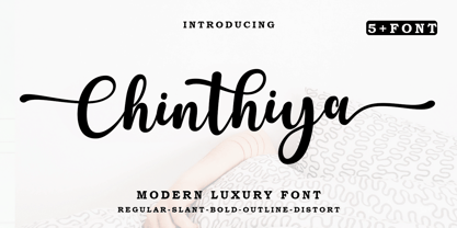 Chinthiya Script Font Poster 1