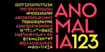 Anomalia Font Poster 3