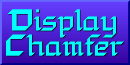 Display Chamfer Font Poster 1