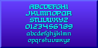 Display Chamfer Font Poster 5