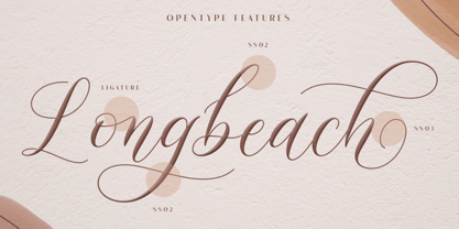 Mongbeach Script Font Poster 9