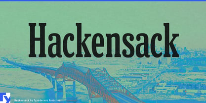 Hackensack Font Poster 1