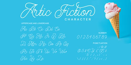 Artic Fiction Font Poster 5