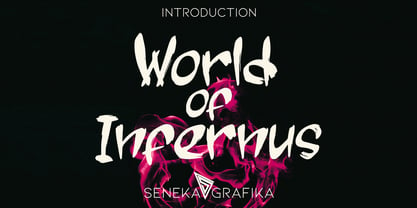 World of Infernus Font Poster 1