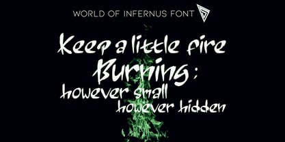 World of Infernus Font Poster 2