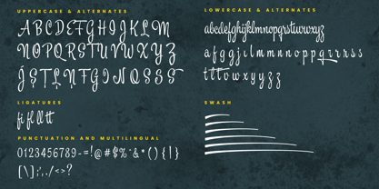 Masteria Script Font Poster 9