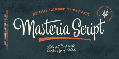 Masteria Script Font Poster 1