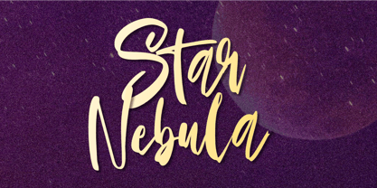 Star Nebula Font Poster 1