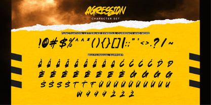 Agression Font Poster 6