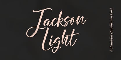 Jackson Light Font Poster 1
