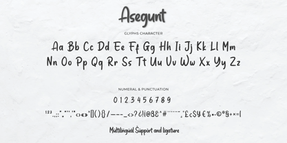 Asegunt Font Poster 10