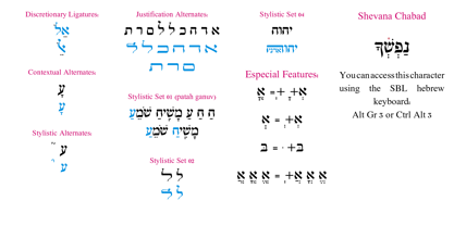 Hebrew Le Be Tanach Fuente Póster 5