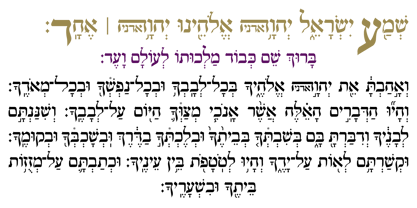 Hebrew Le Be Tanach Fuente Póster 4